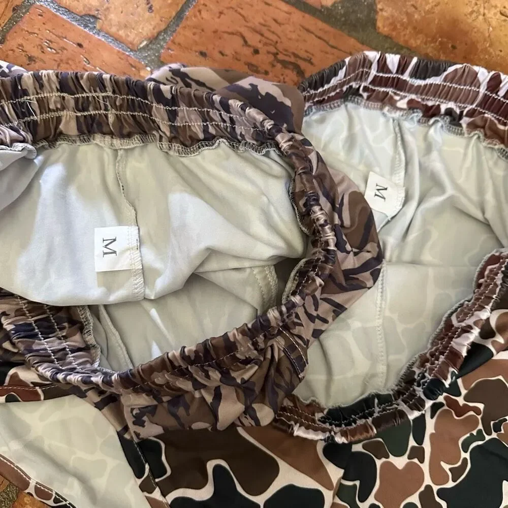 Camo camouflage pull on shorts 2 pair